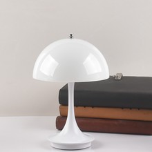 北欧风现货奶油风充电小夜灯蘑菇台灯酒店卧室床头led护眼氛围灯