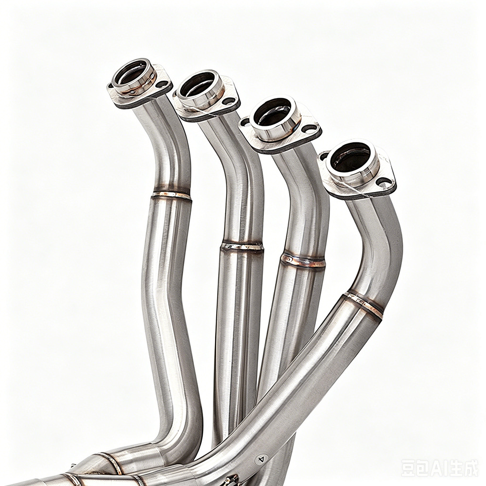 51mm Diameter Kawasaki Z900 Exhaust Pipe Modified Front Section Z900 Se Stainless Steel Blue-Tinted External Exhaust Pipe