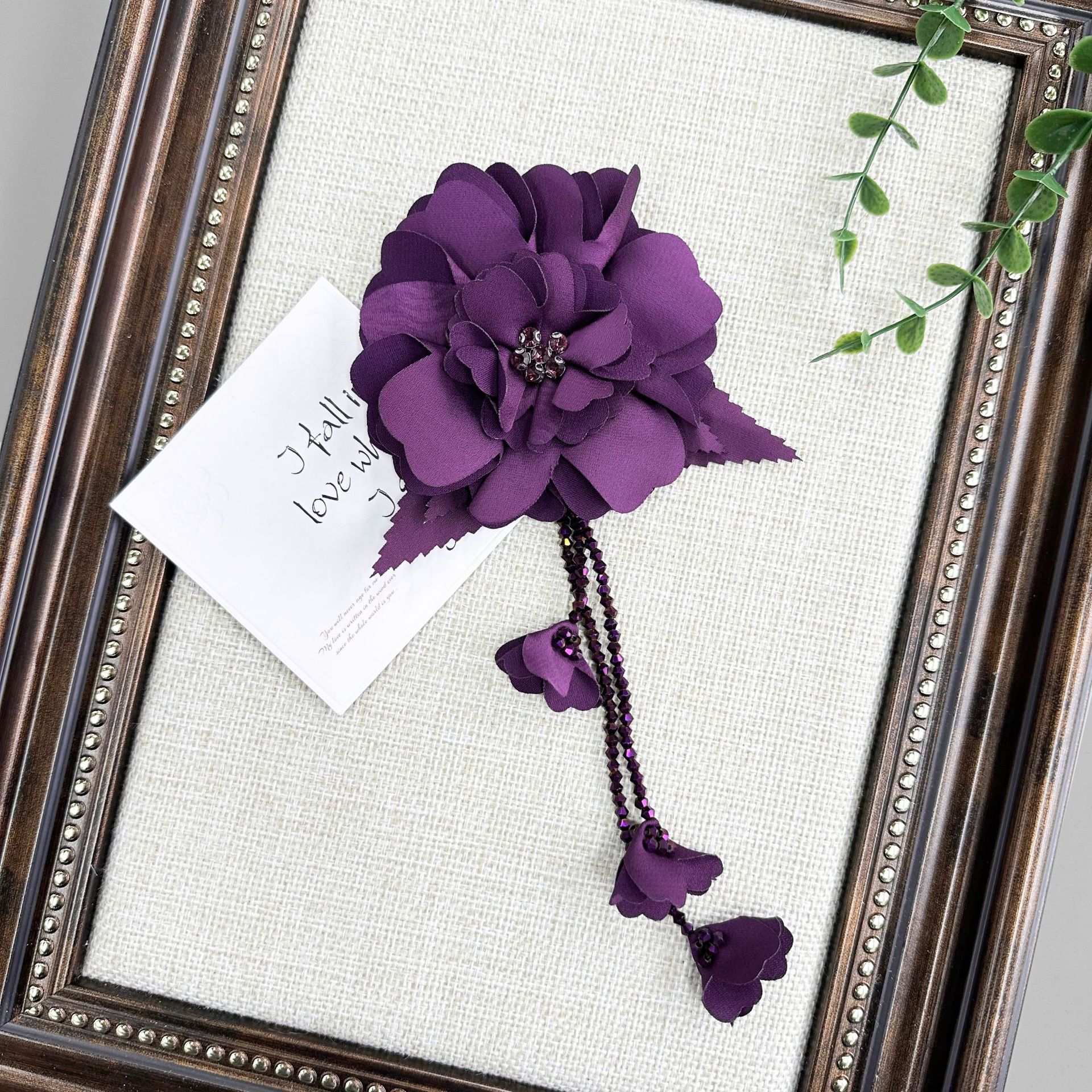pétalos multicapa estereoscópicos frescuras flores de cristal pines cosidos a mano ropa DIY accesorios para el cabello sombreros cortinas