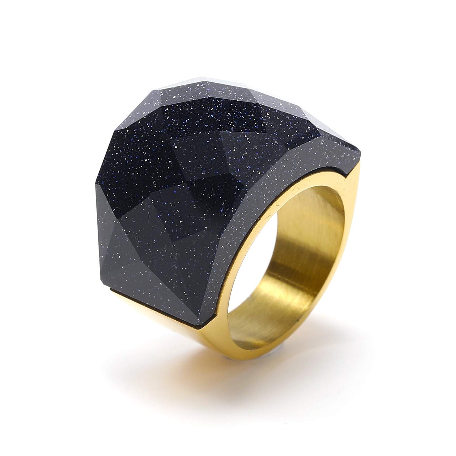 18g Weight Rhinestones Inlay Material Rings Classification 1 Piece Quantity Holiday, Daily Occasion Titanium Steel Material Color Block Pattern Men's Gender Inlay Design Simple Style, Classic Style Style Simple Style Classic Style Color Block Titanium Steel Inlay Rhinestones Men's Rings 20