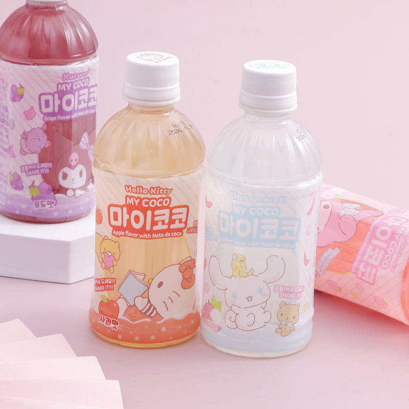 韓国輸入 MISTI サンリオ ハローキティ アップルピーチ kt 猫 ジョイントドリンク クロミ 340ml|undefined
