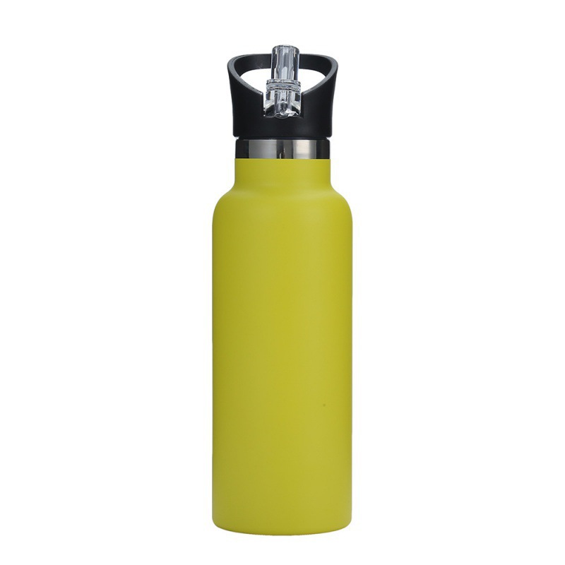 Yellow straw lid with crown