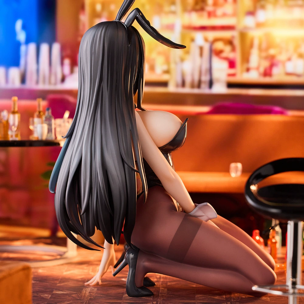 Новая 2D фигурка за границей, красавица-зайка на подставке, коленящаяся в униформе, красивая декоративная фигурка для авто