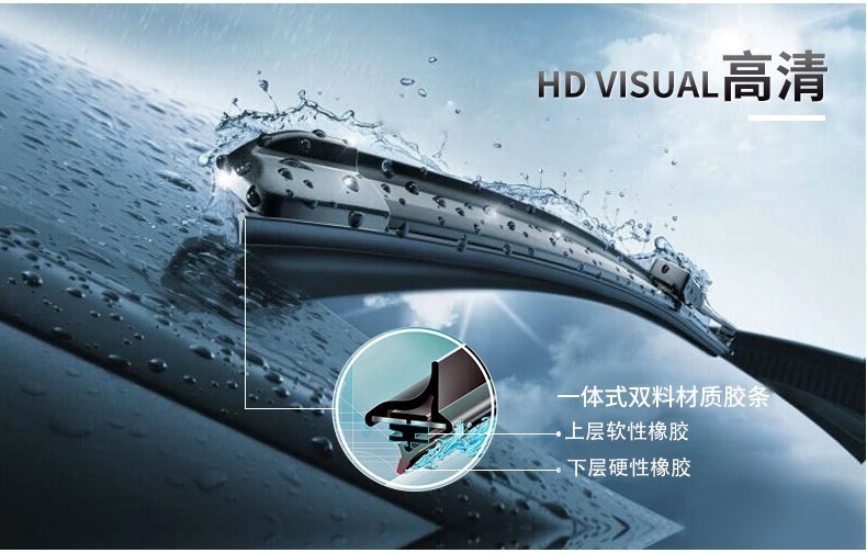 Suitable for Faw-Volkswagen Sagitar Wiper Blades, Original Factory Rubber Strips, 17 Models, 2018, 19/20/21 New Sagitar