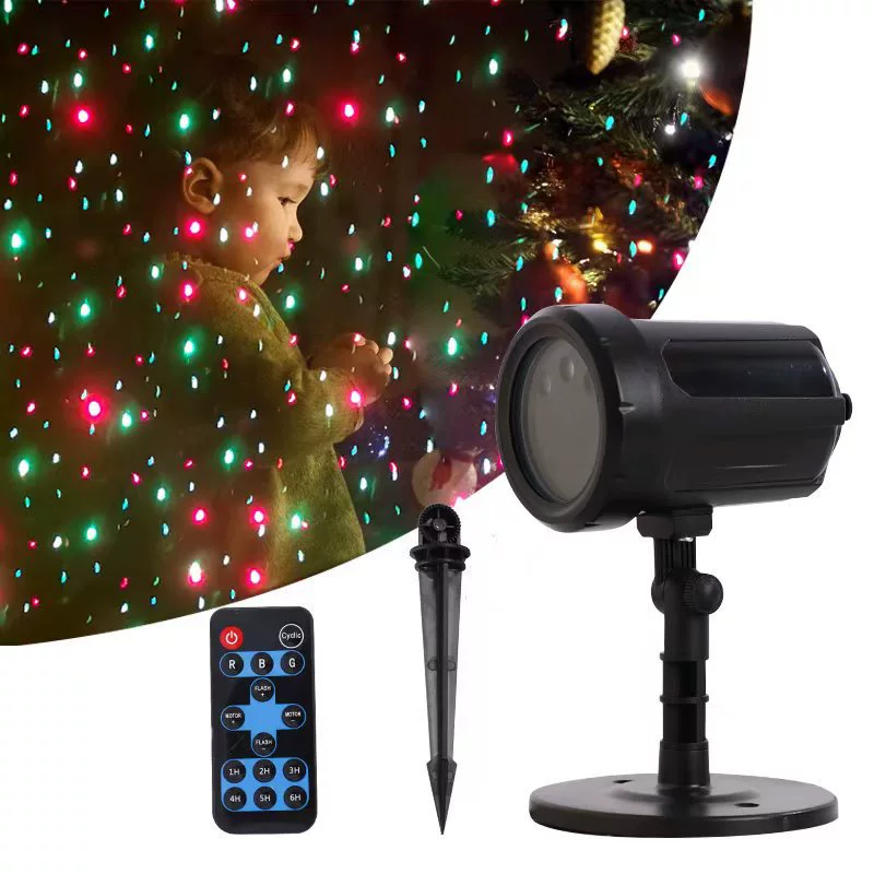 跨境户外防水动态萤火虫投影灯满天星激光草坪灯圣诞节万圣氛围灯