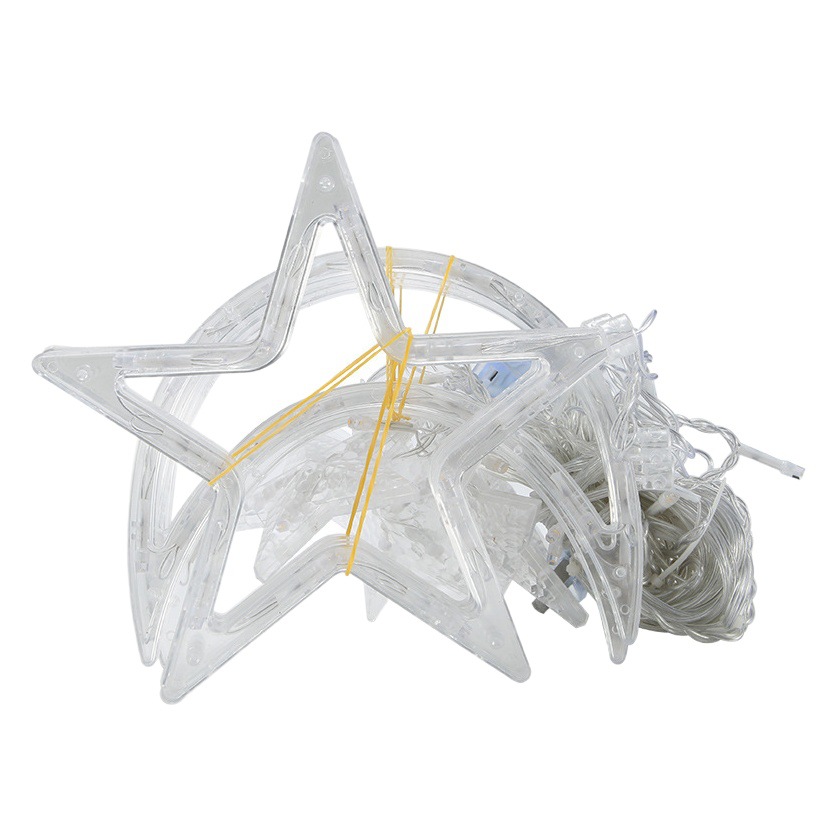 Cruz-frontera LED cielo estrella Navidad decoración cortina lámpara al aire libre decoración estrella luz boda habitación diseño