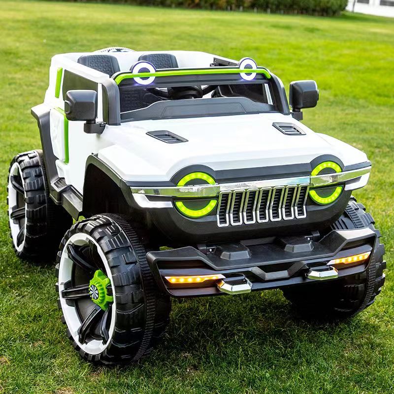 Coche Eléctrico Todoterreno para Niños con Control Remoto, Plástico, Doble Tracción, para Exteriores