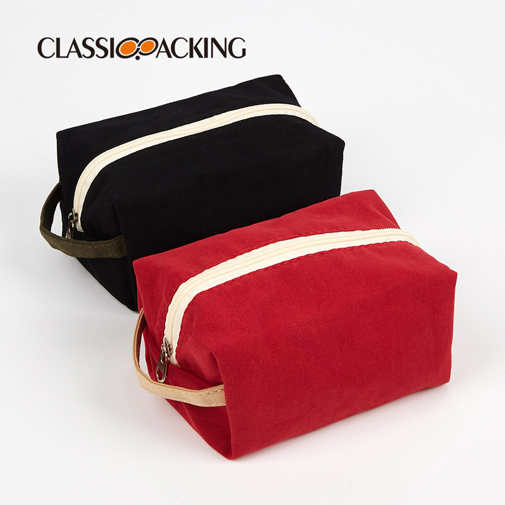 Moderno simple ins estilo bolsa de cosméticos estilo japonés y coreano Morandi color piel cuidado producto bolsa de almacenamiento portátil bolsa de lona