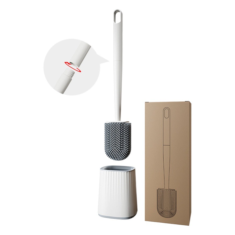 Cabeza grande de goma suave cepillo de baño hogar desmontable Rod cepillo de baño cepillo de limpieza Punch-libre de pared cepillo de baño al por mayor