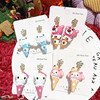 Food play, earrings for ice cream, European style, silver 925 sample