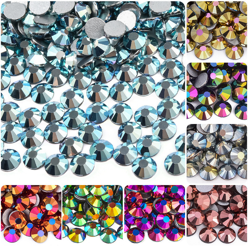 Merrill Lynch Crystal Nail Art Diamond Round Glass Flat Bottom Diamond Electroplated Rhinestone DIY Nail Phone Case Accessories Wholesale Merrill Lynch Crystal Nail Art Diamond Round Glass Flat Bottom Diamond Electroplated Rhinestone DIY Nail Phone Case Accessories Wholesale