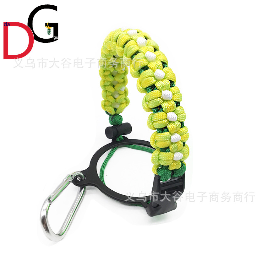 Amazon Venta caliente paraguas cuerda taza mango hidro frasco taza cuerda manejar cuerda todo tipo de cuerda en forma de flor