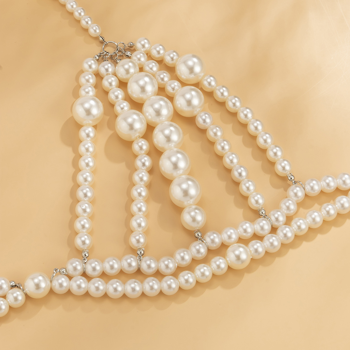 Wholesale Jewelry Fashion Sexy Multi-layer Imitation Pearl Body Chain Nihaojewelry display picture 11