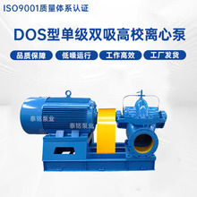 DOS型单级双吸高校离心泵 大流量灌溉循环工业双吸泵中开离心泵