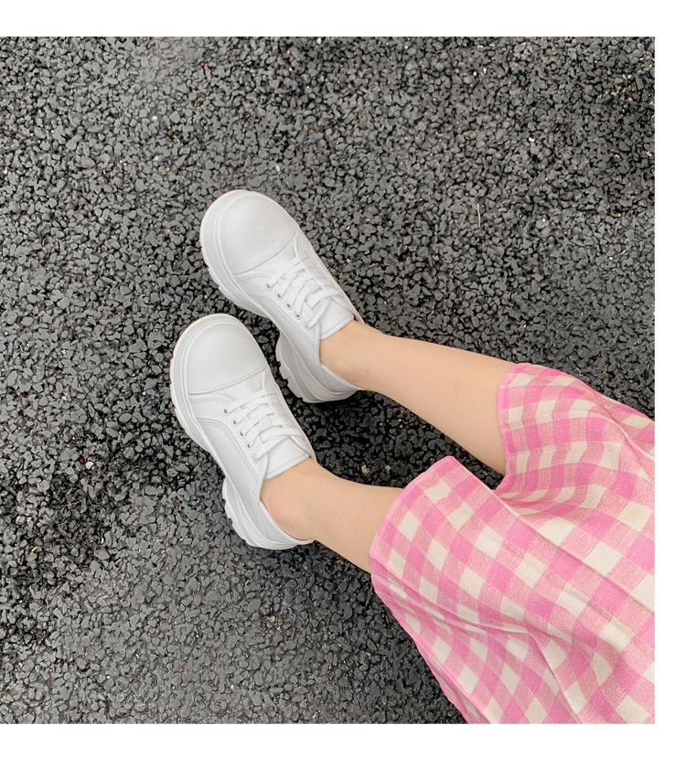 2024 Spring/Summer New Inner Elevated with One Step Canvas Thick Sole Versatile Casual Little White Women's Board Shoes_voghion.com