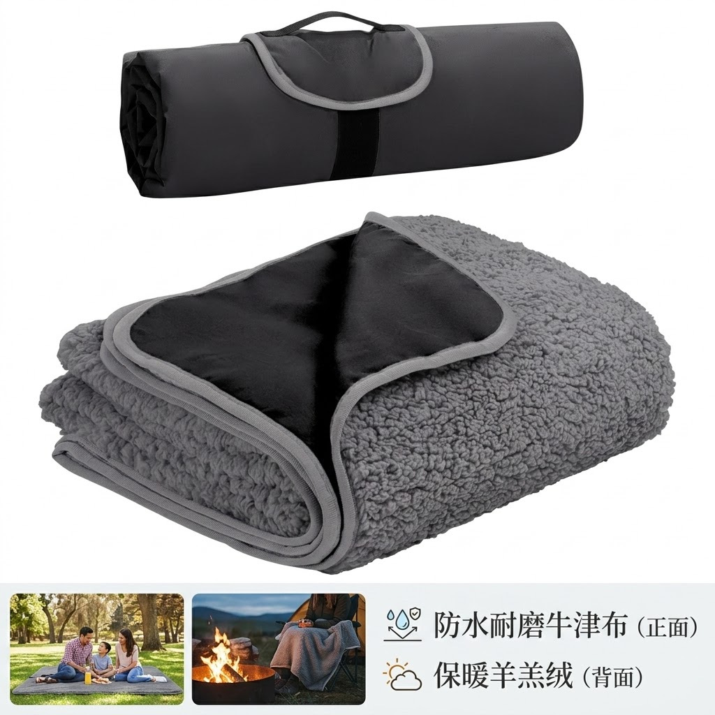 The Factory Can Customize Amazon Portable Blankets, Outdoor Waterproof Camping Blankets, and Washable Outdoor Carpets