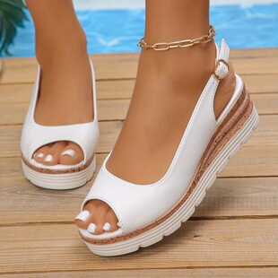 N 44847 Platform Sandals with Buck �¸���Ь