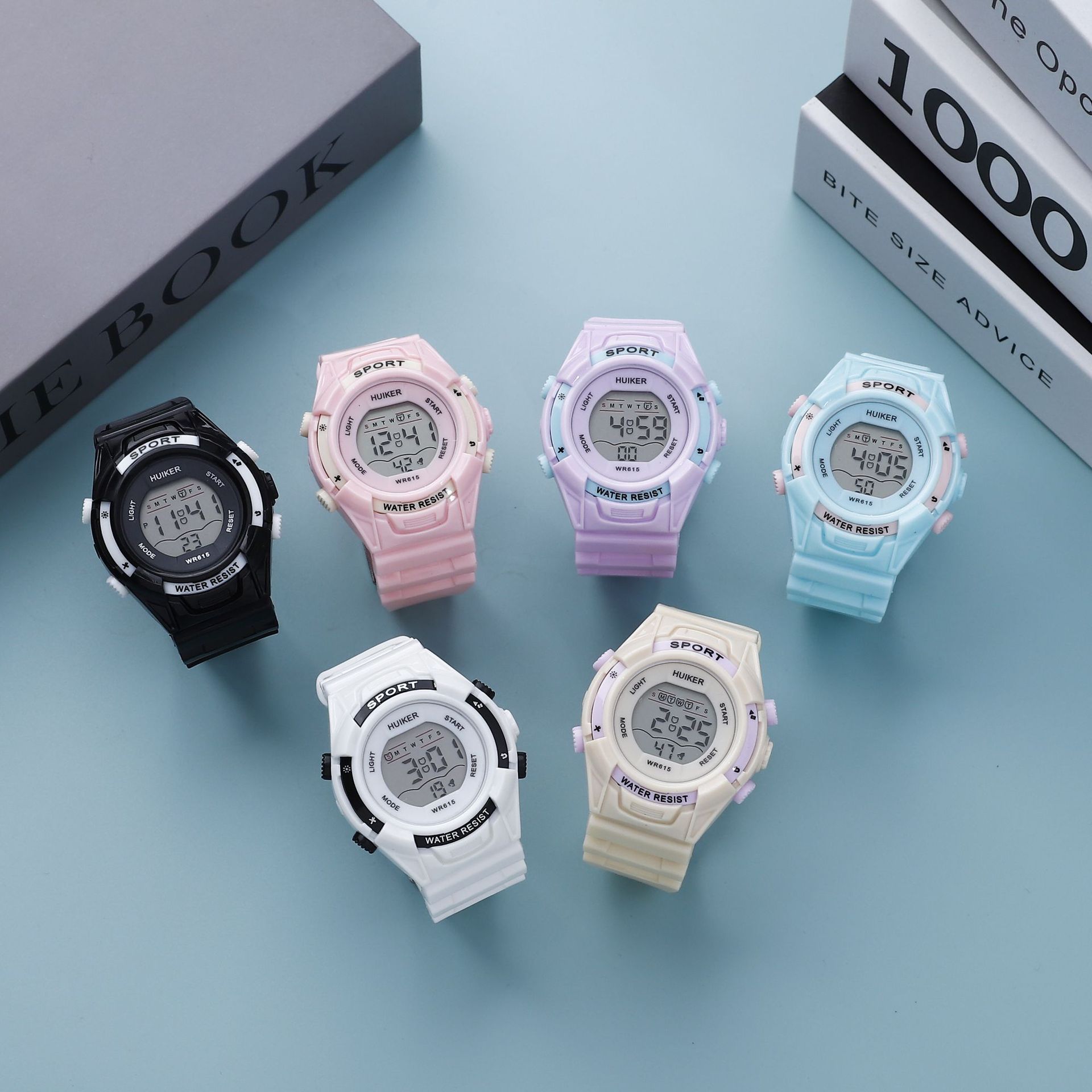 Nuevo reloj electrónico de viento unicornio reloj electrónico para estudiantes de secundaria adultos simple deportivo impermeable reloj de luz nocturna