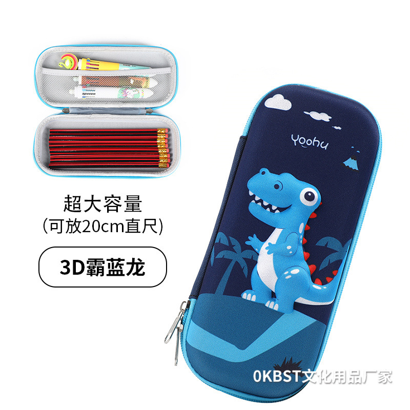 Dibujos animados astronauta EVA lápiz caso INS de dibujos animados Tridimensional resistente a la caída 3D caja de lápiz de gran capacidad caja de lápiz de estudiante caja de papelería
