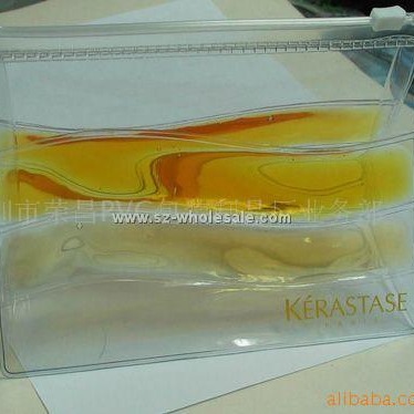 深圳PVC化妆品袋立体袋拉链袋 束口袋PVC圆桶拉链袋饰品袋 粉扑袋