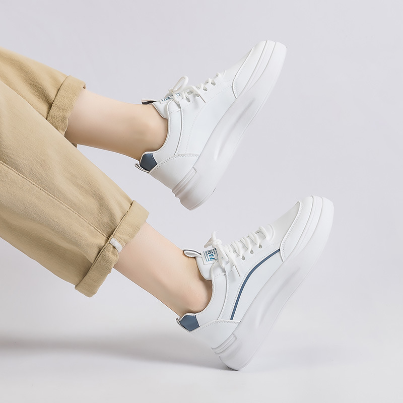 SH835 zapatos blancos para mujeres 2024 verano nuevos zapatos transpirables para estudiantes coreanos zapatos casuales con suela gruesa
