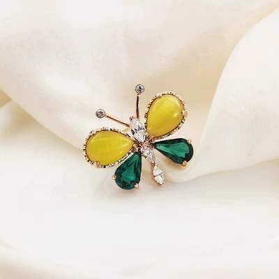 Yaxa sancaqları Butterfly Enamel Brooch, Elegant - sxz1453