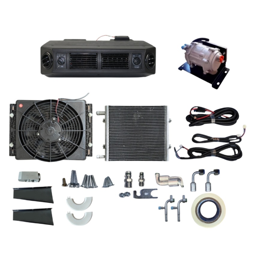 Foreign Trade Truck 24V Electric Variable Frequency Power-Saving Hidden Split Light Truck 12V Rv Excavator Parking Air Conditioner