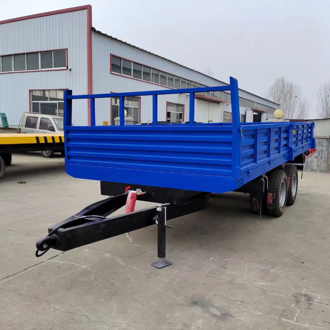 10吨自卸箱板拖车自卸挂车 拖拉机运输挂车 农用拖斗车厂家供应