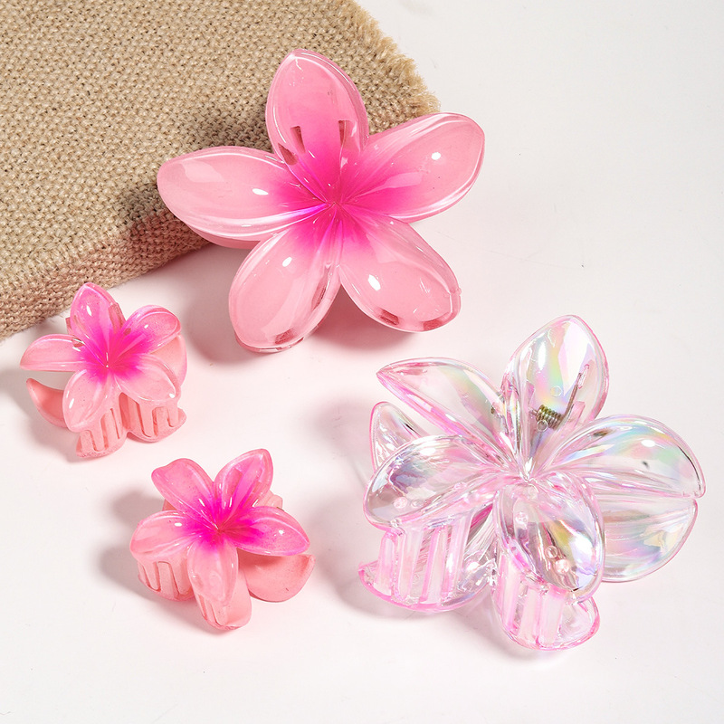 風品 76個 ドーパミンINS風 甘くて可愛い花ヘアアクセサリー 大きめ後頭部ヘアクリップ ゴムバンド ヘアゴム|undefined