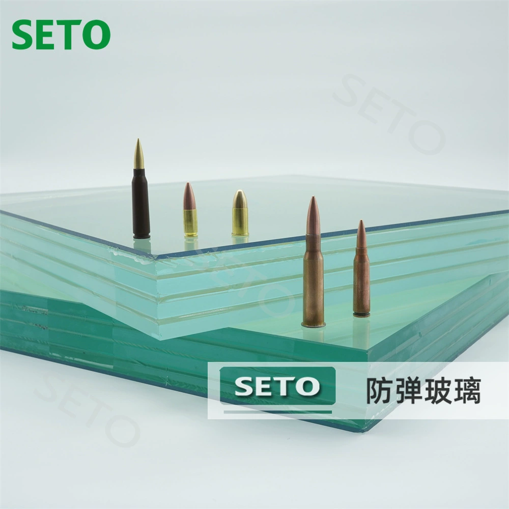 Сделано в Китае SETO специальная пуленепробиваемая стеклянная прочность завод поддерживает пользовательские пуленепробиваемые стекла