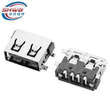 USB 2.0 AF���w10.0ĸ��ȫ�NƬ4pin ���z��6.3 SMTֱ߅�����B����