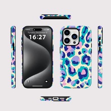 豹纹手机壳iPhone17ProMax菲林壳2合1苹果13/14双层防摔保护套16E