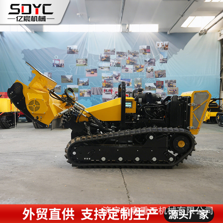 遥控割草机农场开荒还田碎草机园林草坪修剪小型履带割草机