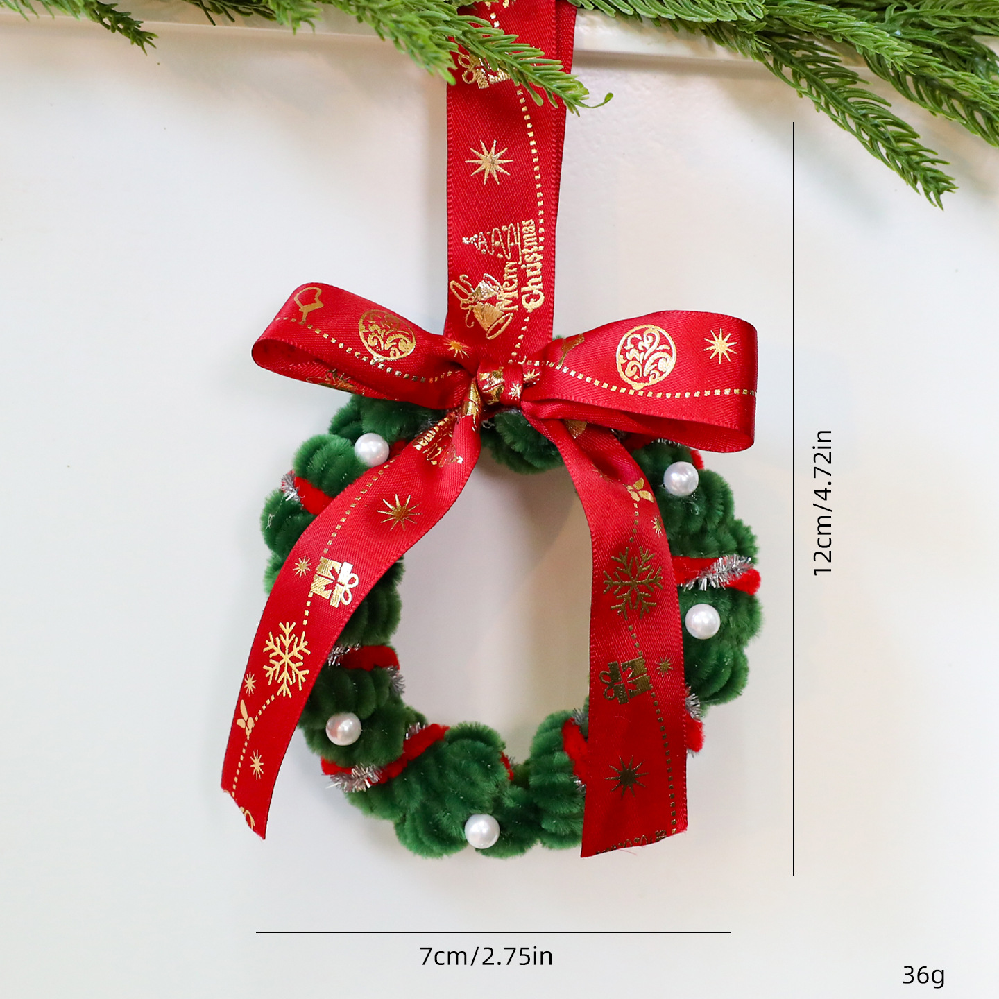 Shengyuan nuevo torsión varilla de tela de navidad colgante DIY árbol de Navidad decoración arco de guirlandas productos terminados