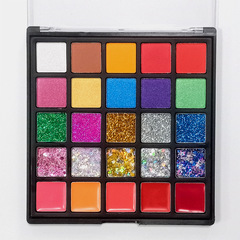 25-color children's kindergarten stage 15-color eye shadow lipstick sparkling glitter palette student makeup