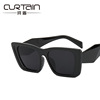 Square retro brand sunglasses, European style, 2022 collection, internet celebrity