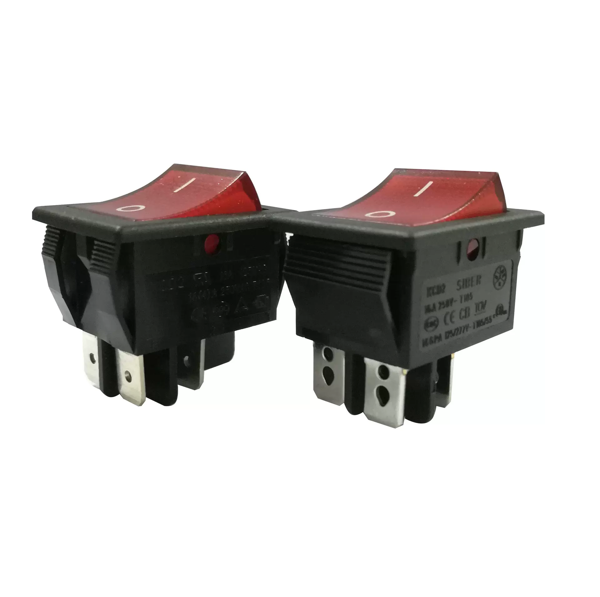 16A KCD2 船型开关22*28或22*30两种开孔尺寸220V 110V红绿灯开关