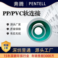 风机PP/PVC软连接风机连接管进出风口承接变径风机配件