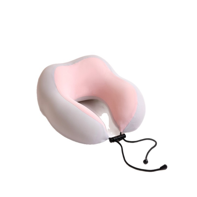 Nuevo comercio exterior transfronterizo, almohada de memoria de rebote lento, almohada en forma de U, almohada de viaje, almohada portátil para columna cervical, almohada cilíndrica para el cuello