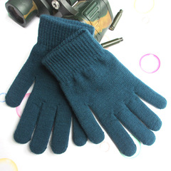 New winter gloves, warm gloves, thick and lined elastic knitting gloves for men and women, cold-resistant cycling gloves