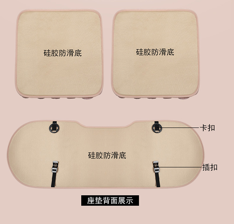 Light luxury car seat cushion winter plush car single piece rear seat cushion winter warm wool cushion universal seat cushion