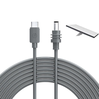 Amazon's New Outdoor Fourth Generation Digital Display Car Charger Dc-Typec Waterproof 100W Mini Car Power Cord (Siqaret yandırıcısı) - type-c-dc-gray-cable-2m-gray