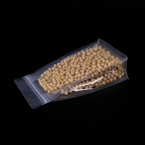 Transparent food plastic bags wholesale plastic food packaging bags eight-sided seal self-sealing bag custom-made 