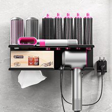 多功能戴森Dyson卷发棒收纳架置物架 美发器吹风机支架挂架免打孔