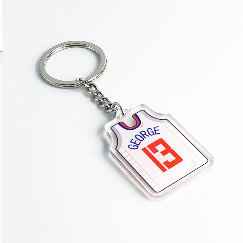 篮球钥匙扣库里科比詹姆斯杜兰特明星亚克力挂件NBA球星球衣饰品|undefined