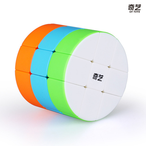 Qiyi third-order cylindrical Rubik's Cube children's puzzle fun smooth speed twisting smooth special-shaped Rubik's Cube wholesale