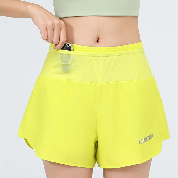 Five-Pocket Youmestep Unisex Sports Shorts Running Anti-Exposure Yoga Quick-Dry Pants Summer Factory Cross-Border