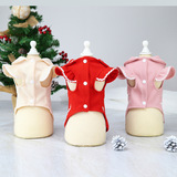 Одежда для любимой одежды для собак осенью и зимняя плюшевая маленькая собачья одежда осень и зима 21 Рождественская принцесса шерсть