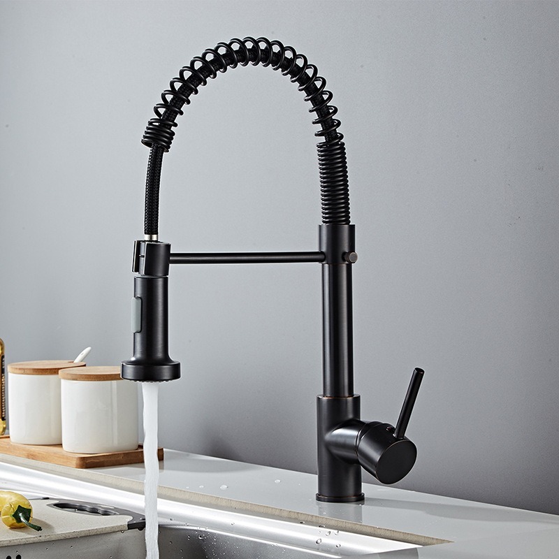 Suministro transfronterizo spr extracción grifo de agua de cocina caliente y frío multifuncional doble salida de agua universal lavabo de verduras grifo de fregadero image 3