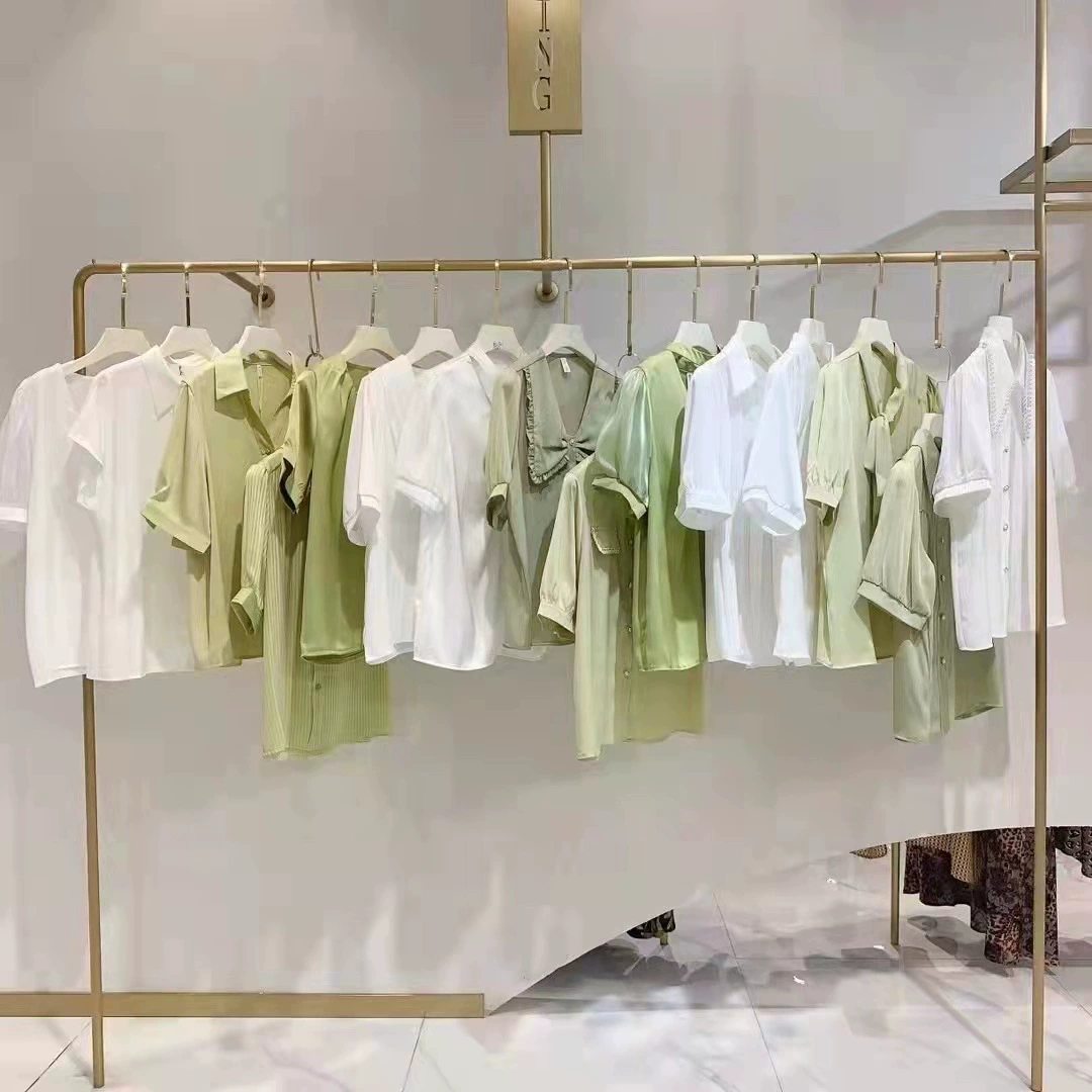 Ацетат атласный 23 летние новые рубашки с короткими рукавами